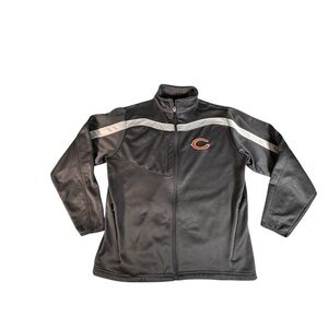 Chicago Bears Antigua Jacket Mens Medium Full Zip Gray NFL Sideline